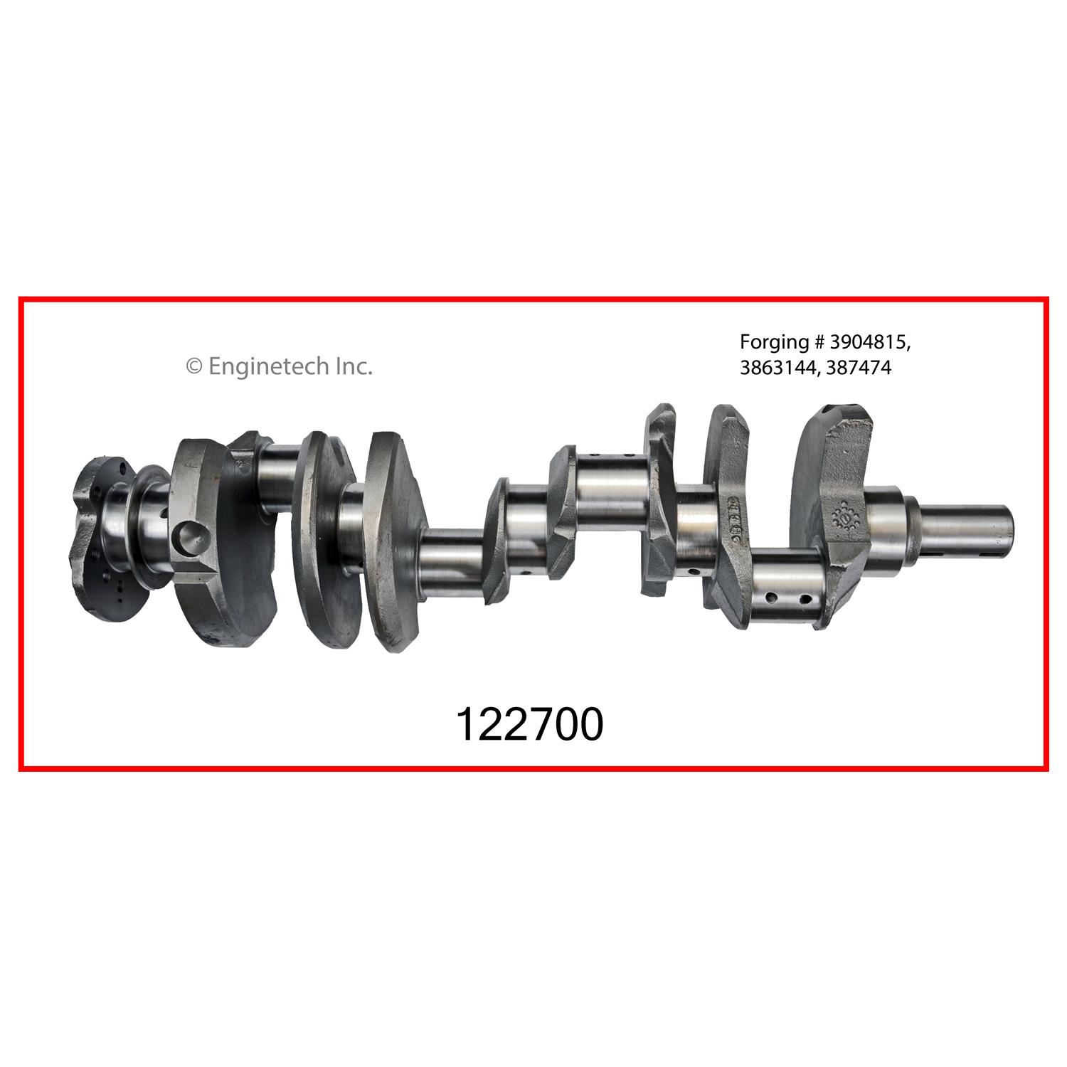 Remanufactured Engine Crankshafts Kit with Main and Rod bearings | CRANKSHAFT KIT GM Chevrolet 396 427 CAST CRANK Remanufactured (.700) 3 Remanufactured Engine Crankshafts Kit with Main and Rod bearings | CRANKSHAFT KIT GM Chevrolet 396 427 CAST CRANK Remanufactured (.700) - Image 3