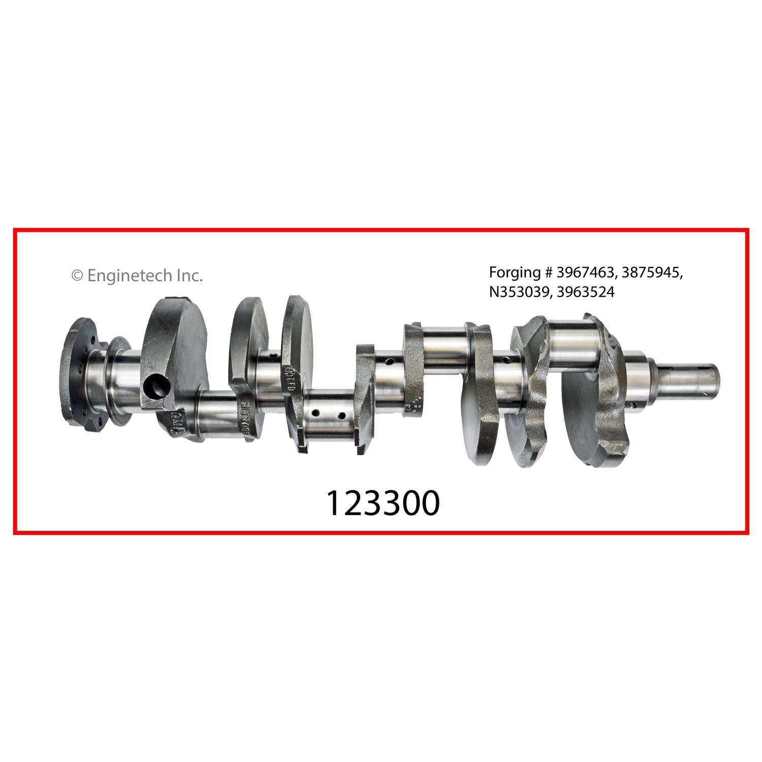 Remanufactured Engine Crankshafts Kit with Main and Rod bearings | CRANKSHAFT KIT GM Chevrolet 7.4L 454 EARLY CAST CRANK Remanufactured (.300) 3 Remanufactured Engine Crankshafts Kit with Main and Rod bearings | CRANKSHAFT KIT GM Chevrolet 7.4L 454 EARLY CAST CRANK Remanufactured (.300) - Image 3