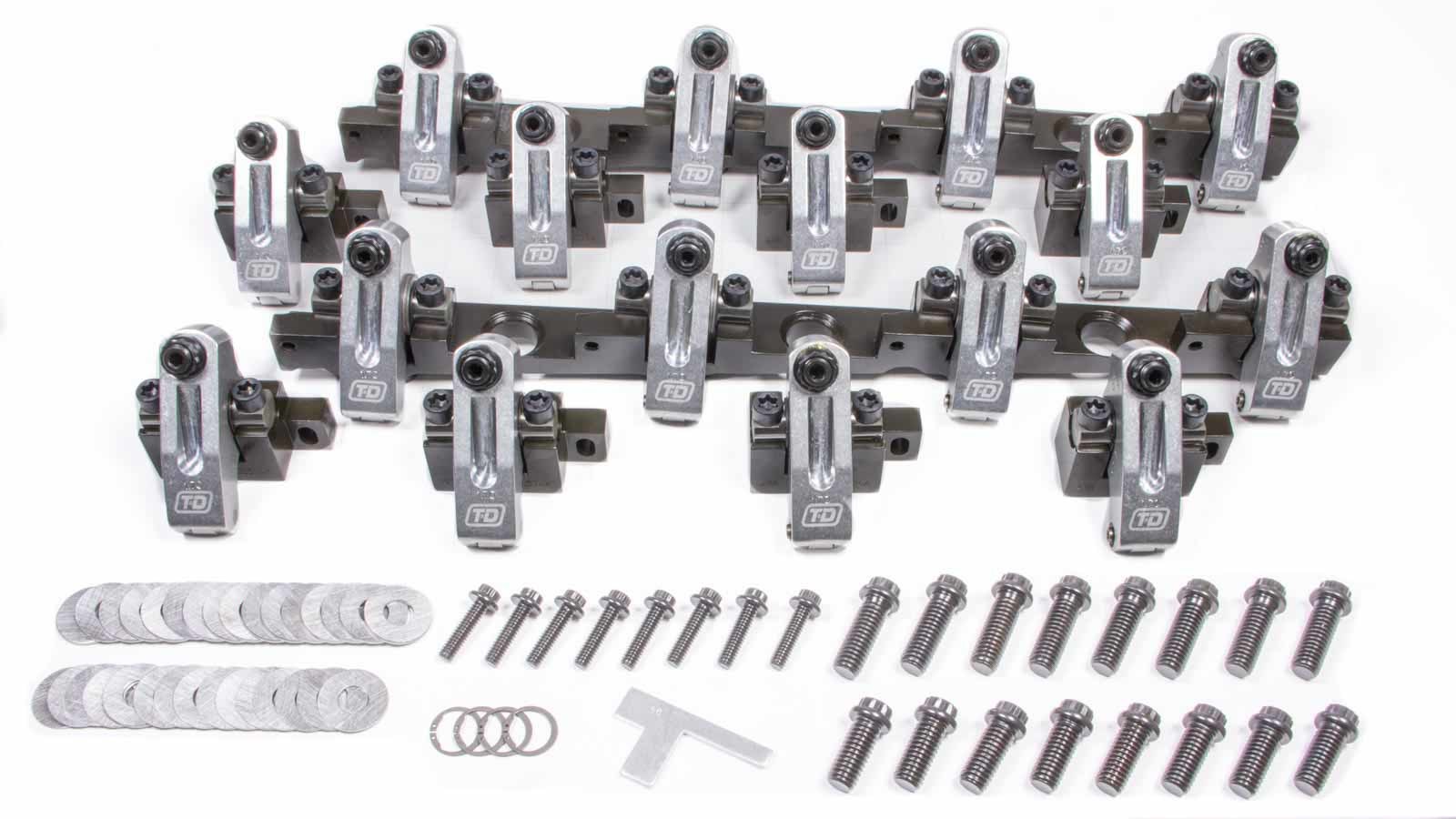 T AND D MACHINE BBC Shaft Rocker Arm Kit 1.70/1.70 Ratio 1 T AND D MACHINE BBC Shaft Rocker Arm Kit 1.70/1.70 Ratio
