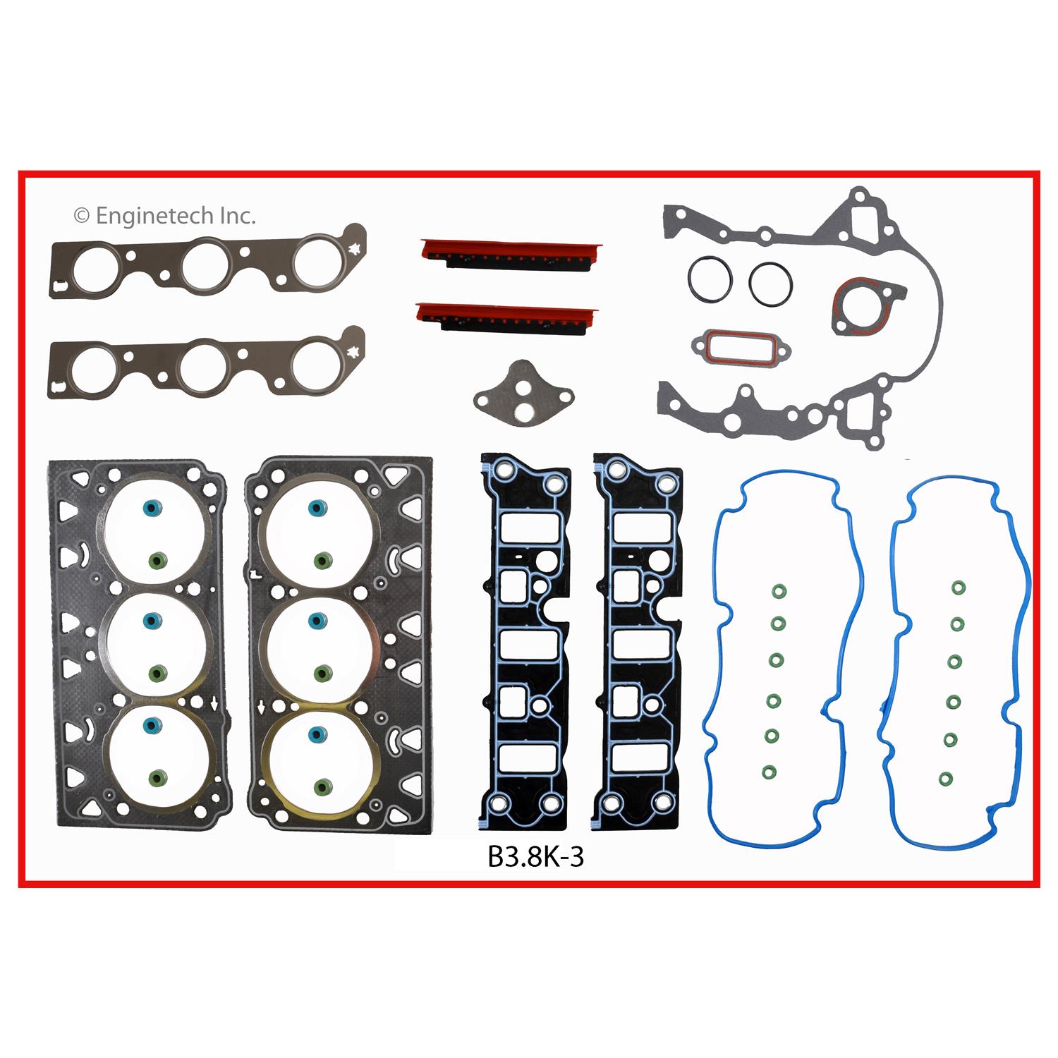 Engine Full Gasket Set Buick Car and Truck | Gasket GM BUICK 3.8L 3800 FWD HS & CS KIT (.8) 3 Engine Full Gasket Set Buick Car and Truck | Gasket GM BUICK 3.8L 3800 FWD HS & CS KIT (.8) - Image 3