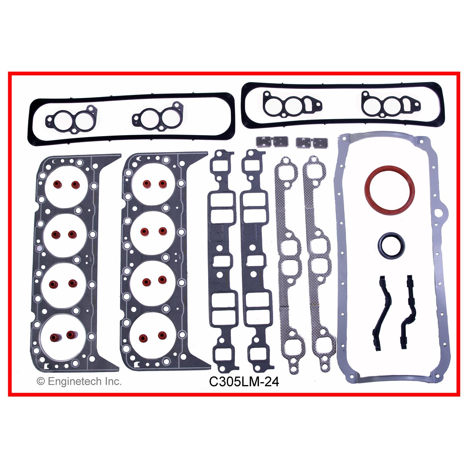 Engine Full Gasket Set GMC / Chevrolet Car and Truck | Gasket GM Chevrolet 5.0L 305 CARB TBI TPI 1PC OIL PAN Premium-UMB VSS 2 Engine Full Gasket Set GMC / Chevrolet Car and Truck | Gasket GM Chevrolet 5.0L 305 CARB TBI TPI 1PC OIL PAN Premium-UMB VSS - Image 2