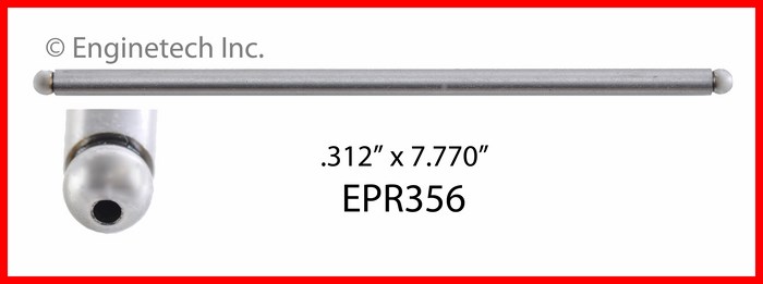 Engine Push Rod - 4 Pack | Push Rod (4) FORD 3.8L 232 (.356) 1 Engine Push Rod - 4 Pack | Push Rod (4) FORD 3.8L 232 (.356)