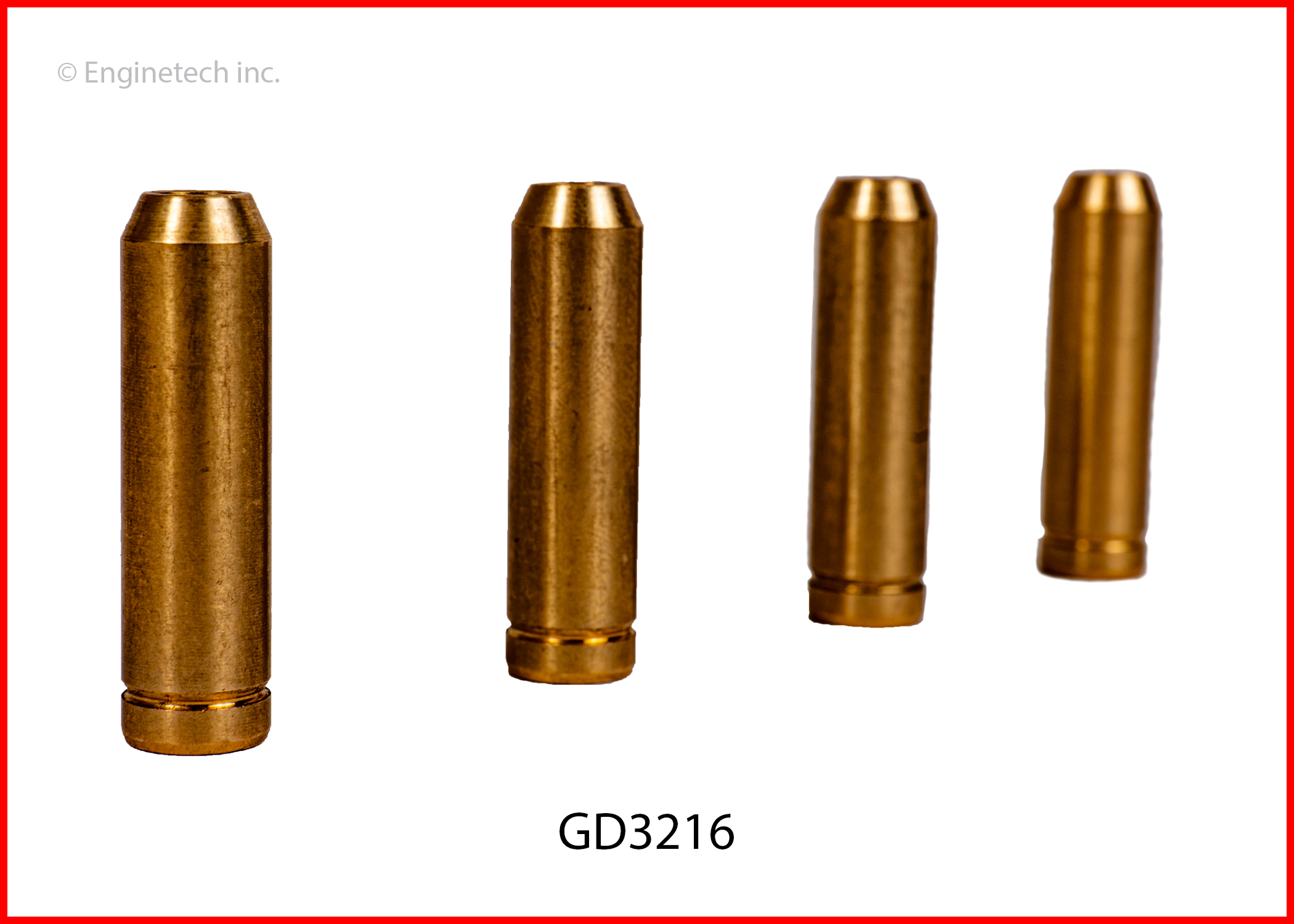Engine Valve Guide - 4 Pack | GUIDE (4) .2160 .3960 1.457 BRONZE PLAIN EXHAUST (.216) 1 Engine Valve Guide - 4 Pack | GUIDE (4) .2160 .3960 1.457 BRONZE PLAIN EXHAUST (.216)