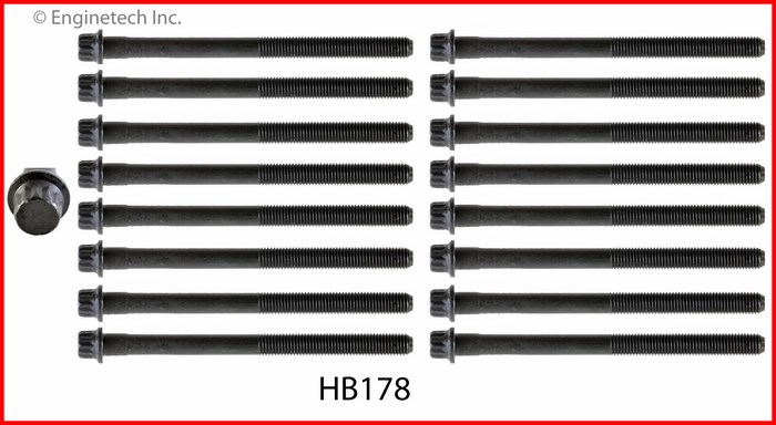 Engine Head Bolt Set- For One Cylinder | HEAD BOLT Hyundai 2.5L 2.7L ONE SET REQUIRED (.178) 2 Engine Head Bolt Set- For One Cylinder | HEAD BOLT Hyundai 2.5L 2.7L ONE SET REQUIRED (.178) - Image 2