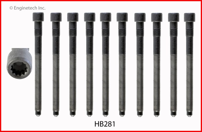 Engine Head Bolt Set- For One Cylinder | HEAD BOLT AUDI Volkswagen 4.2L 4172 DOHC 40V 2 SETS REQD (.281) 2 Engine Head Bolt Set- For One Cylinder | HEAD BOLT AUDI Volkswagen 4.2L 4172 DOHC 40V 2 SETS REQD (.281) - Image 2