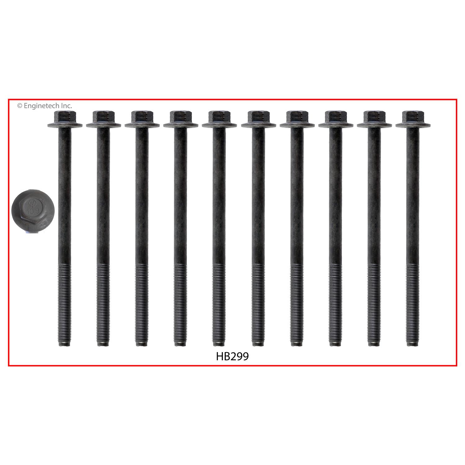 Engine Head Bolt Set- For One Cylinder | Limited Availability HEAD BOLT FORD 5.0L 302 DOHC 32V 2 SETS REQUIRED 12MM (.299) 2 Engine Head Bolt Set- For One Cylinder | Limited Availability HEAD BOLT FORD 5.0L 302 DOHC 32V 2 SETS REQUIRED 12MM (.299) - Image 2
