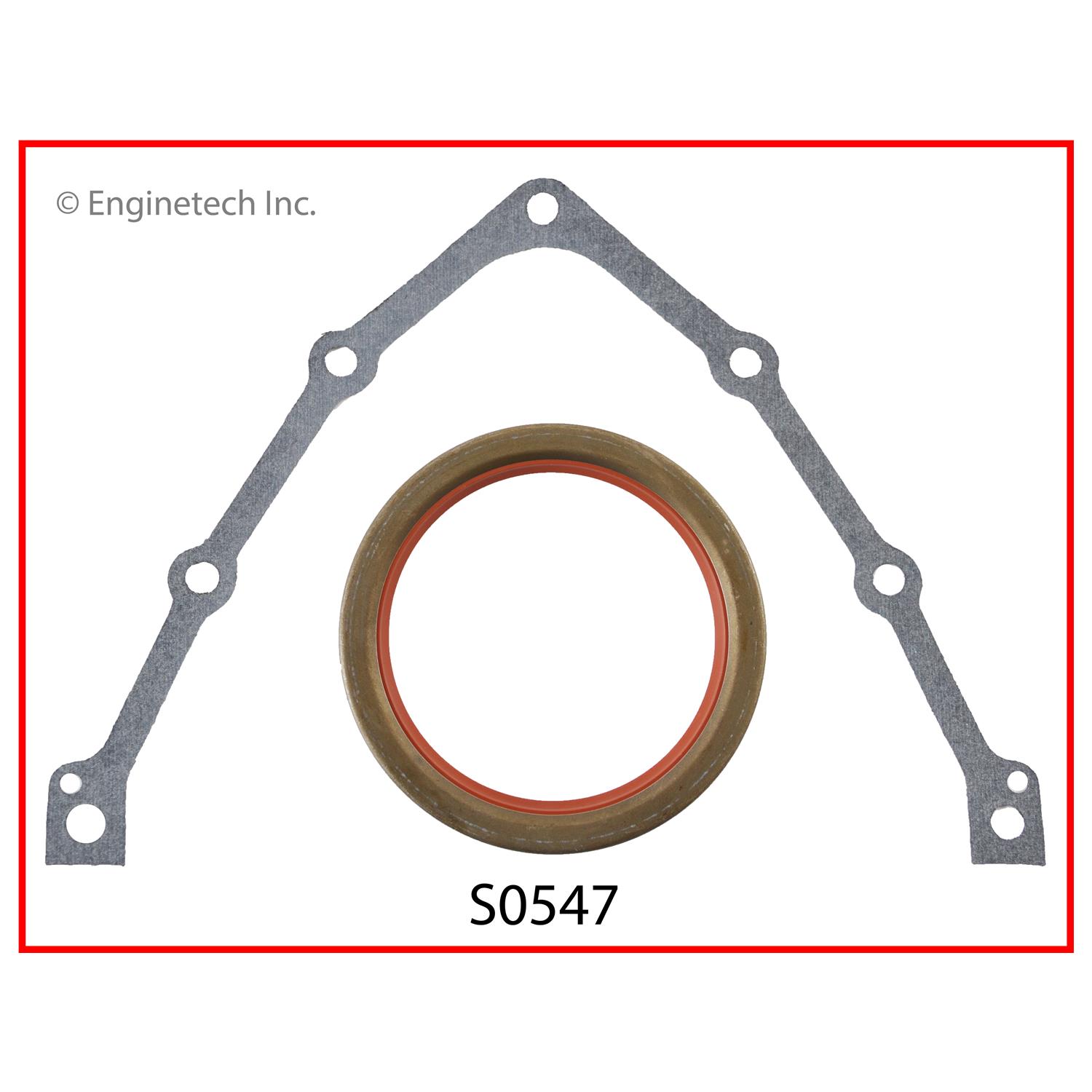 Engine Rear Crankshaft Seal - 1 Piece - Viton | SEAL R MAIN International Harvester FORD 6.9 7.3L (.547) 2 Engine Rear Crankshaft Seal - 1 Piece - Viton | SEAL R MAIN International Harvester FORD 6.9 7.3L (.547) - Image 2