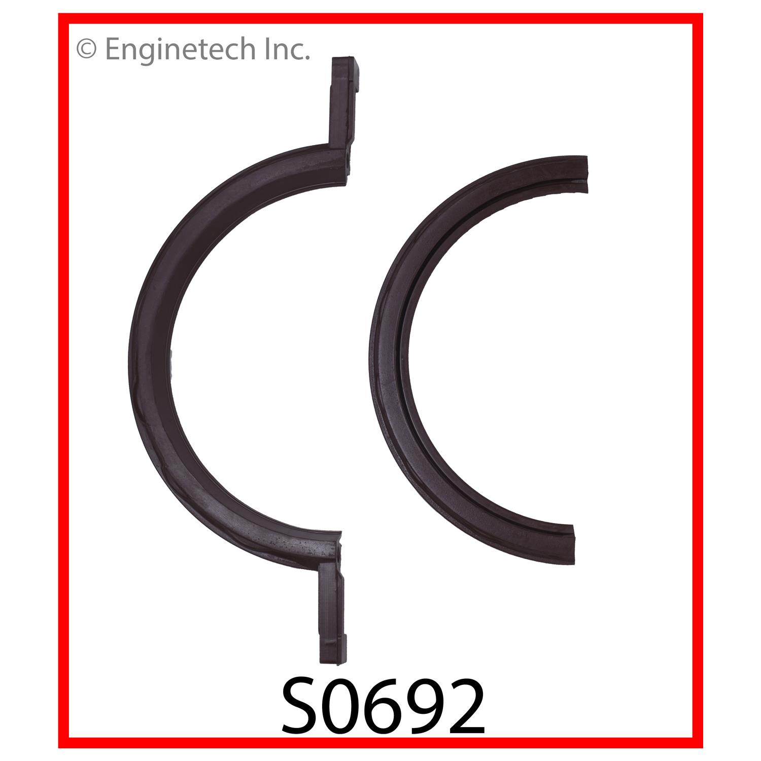 Engine Rear Crankshaft Seal - 2 Piece - Single Lip - Polyacrylate | SEAL R MAIN AMC JEEP International Harvester 2PC SGL LIP POLY (.692) 2 Engine Rear Crankshaft Seal - 2 Piece - Single Lip - Polyacrylate | SEAL R MAIN AMC JEEP International Harvester 2PC SGL LIP POLY (.692) - Image 2