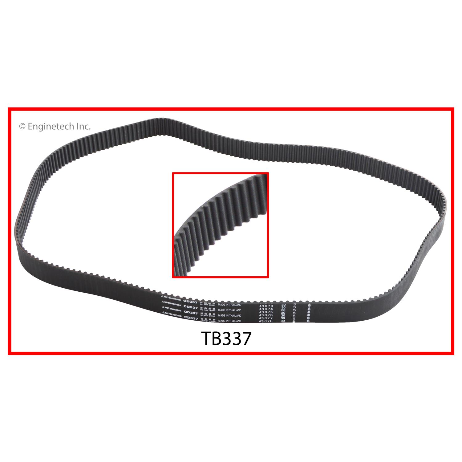 Engine Timing Belt | Timing Belt KIA Hyundai 2.7L DOHC 24V G6A5 (.337) 1 Engine Timing Belt | Timing Belt KIA Hyundai 2.7L DOHC 24V G6A5 (.337)