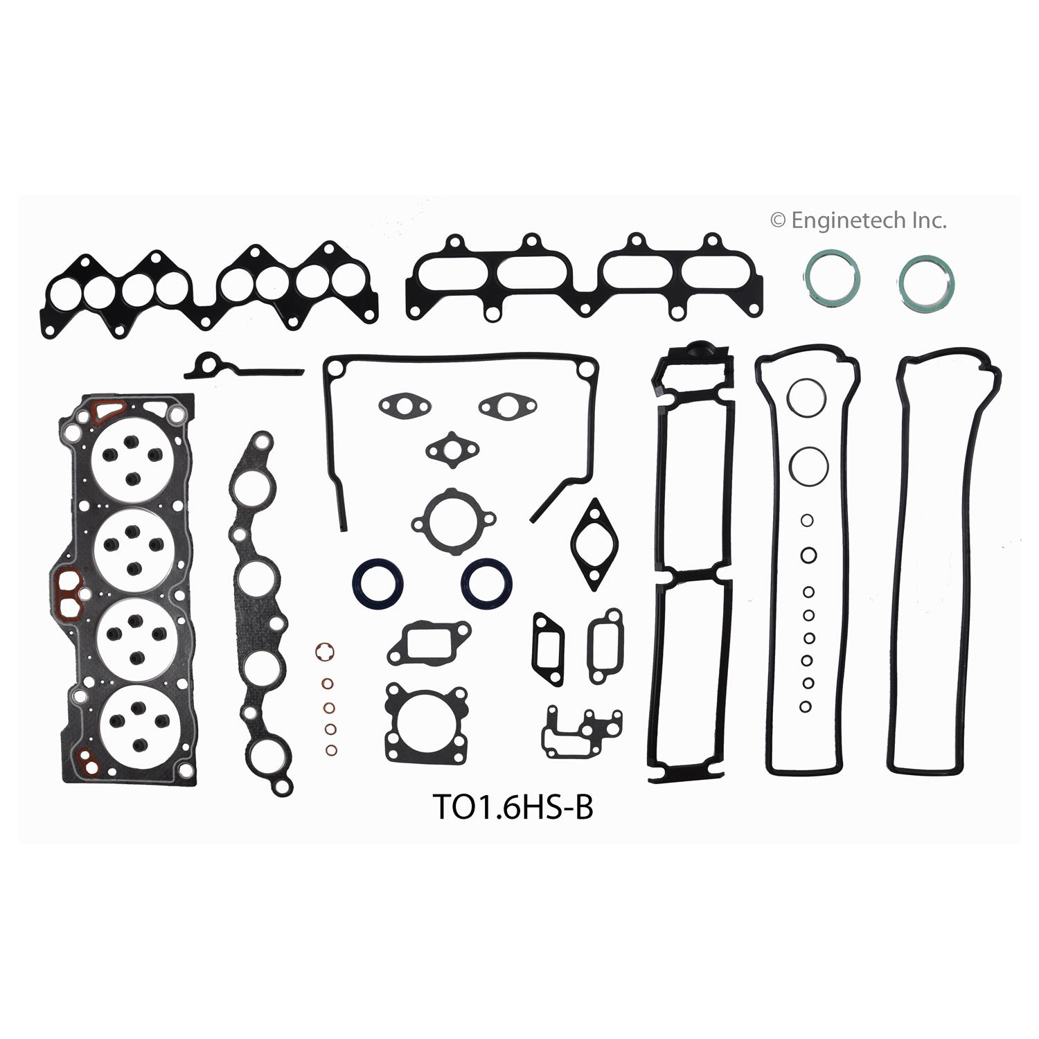 Engine Cylinder Head Gasket Set - Toyota Car and Truck with Head Bolts | Gasket Toyota 1.6L With HEAD BOLTS (.6) 2 Engine Cylinder Head Gasket Set - Toyota Car and Truck with Head Bolts | Gasket Toyota 1.6L With HEAD BOLTS (.6) - Image 2