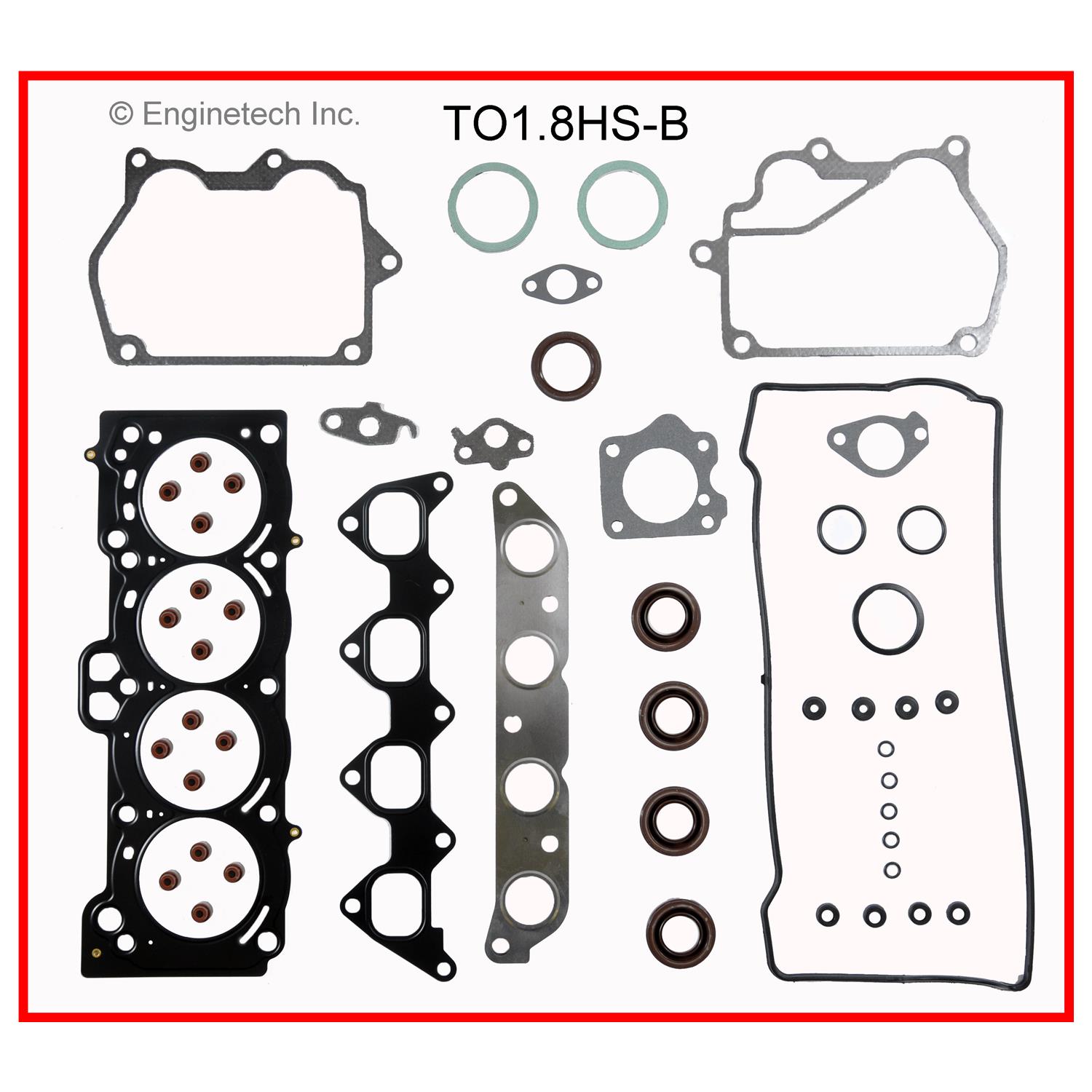 Engine Cylinder Head Gasket Set - Toyota Car and Truck with Head Bolts | Gasket GM Toyota 1.8L 1762 DOHC 16V 7AFE MLS HEAD GASKET - With HEAD BOLTS (.8) 2 Engine Cylinder Head Gasket Set - Toyota Car and Truck with Head Bolts | Gasket GM Toyota 1.8L 1762 DOHC 16V 7AFE MLS HEAD GASKET - With HEAD BOLTS (.8) - Image 2