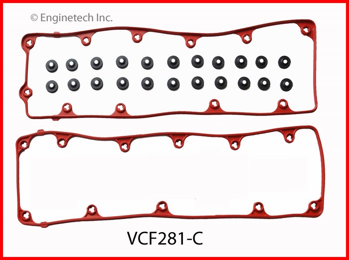 Engine Valve Cover Gasket - Ford Truck | Gasket FORD 4.6L 281 SOHC VALVE COVER SET With GROMMETS 1 Engine Valve Cover Gasket - Ford Truck | Gasket FORD 4.6L 281 SOHC VALVE COVER SET With GROMMETS